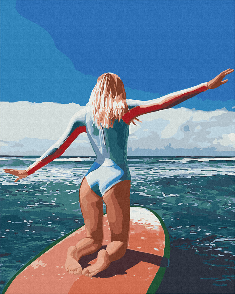 

Картина по номерам ART CRAFT 10226 38*50 см Серфинг на Бали