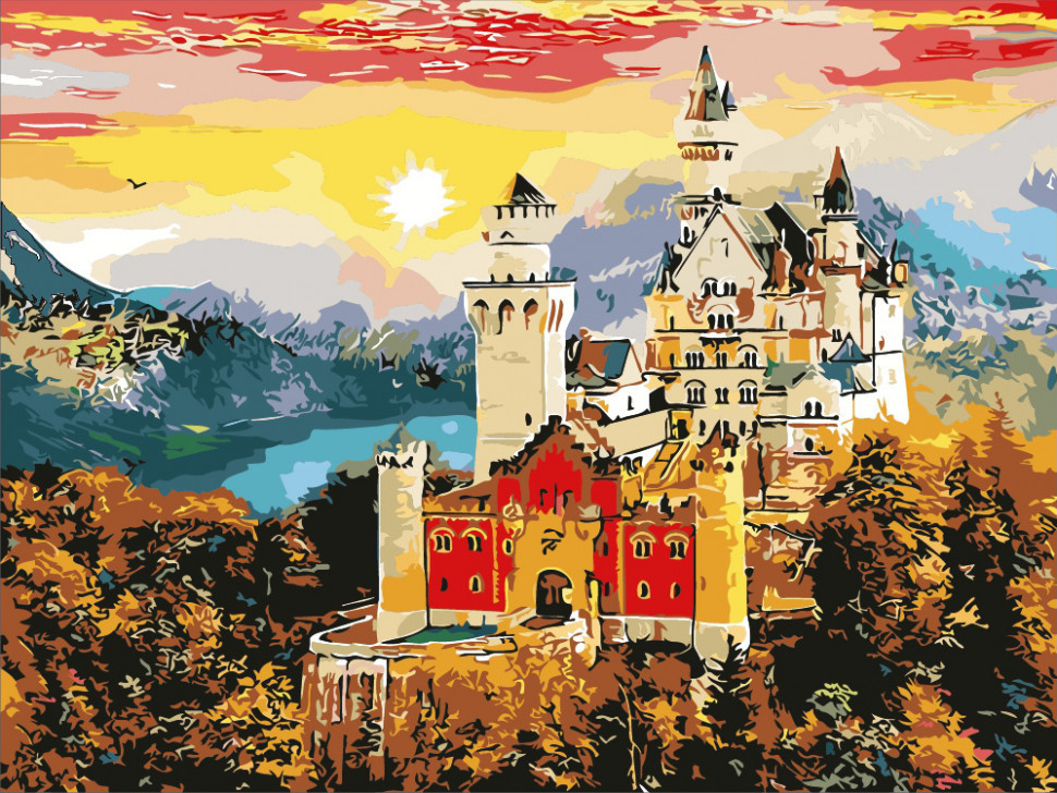

Картина по номерам ART CRAFT 10602 40*50 см Осенний замок