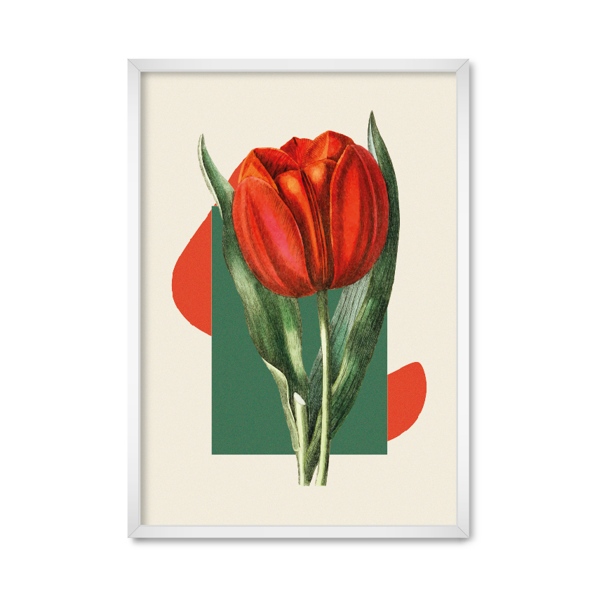 

Постер "Art tulip" с антибликовым стеклом 59.6 x 84 см в белой рамке