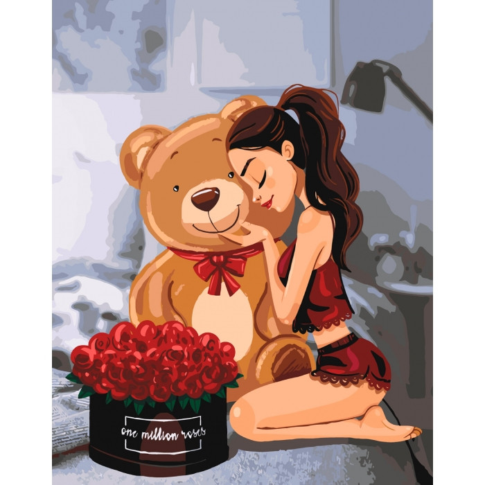 

Картина за номерами Ідейка 40х50 см One million roses (КНО4606)