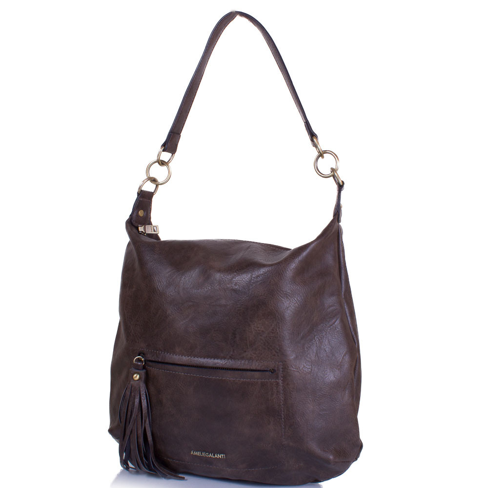 

Женская сумка-хобо (A991323-dark-grey) Amelie Galanti 34,5х36х1 см Серый 000149134
