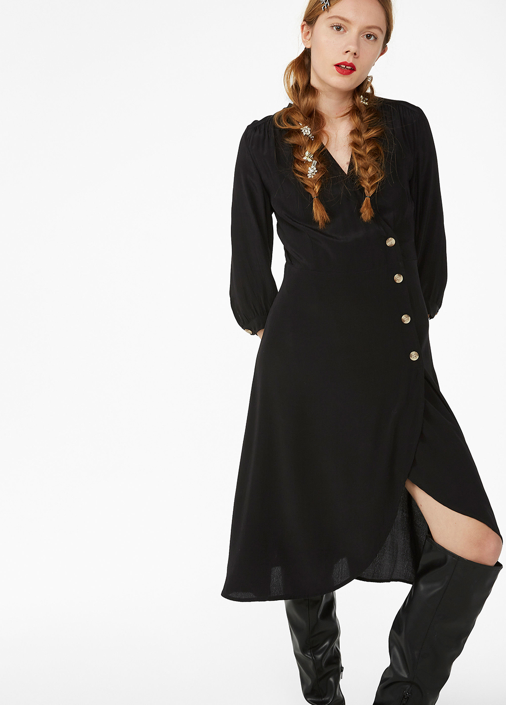 

Платье Monki  Черный 0672444_02, Платье Monki 36 Черный 0672444_02