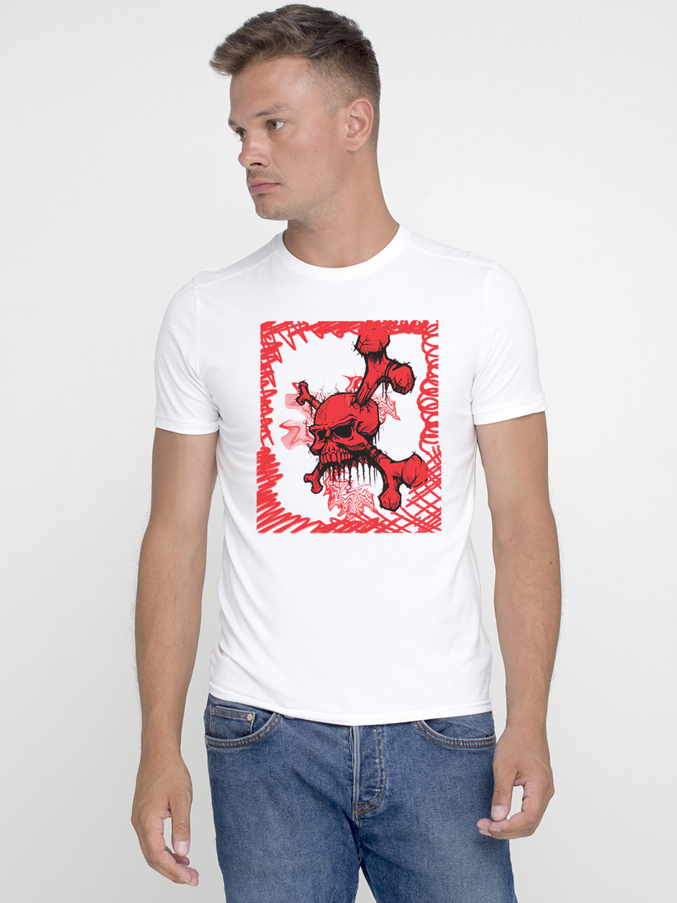 

Футболка Malta 19М440-24-Р3 Red Skull ХХL (52) Белая