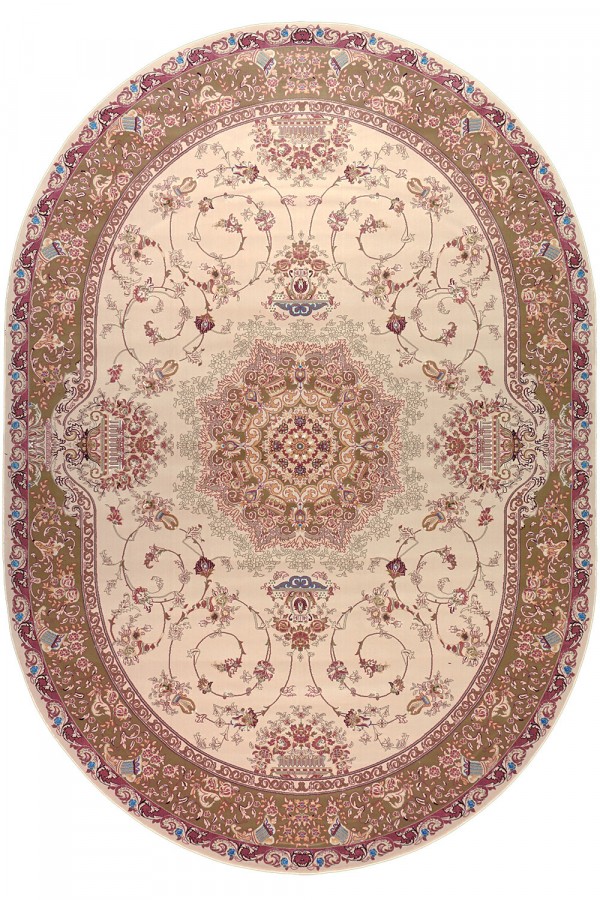 

Ковер ROYAL KERMAN 0811A 0.8 x 1.5 м Бежевый Овал