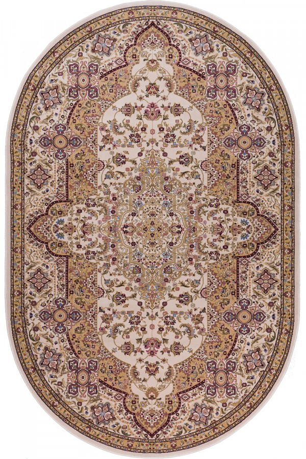 

Ковер ROYAL KERMAN 0803A 0.8 x 1.5 м Бежевый Овал