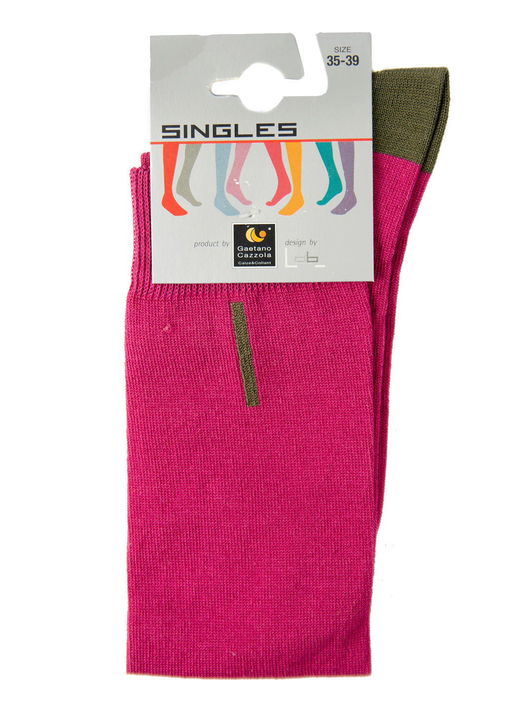 

Носок Singles Gaetano Cazzola 35-39 Розовый 000001875