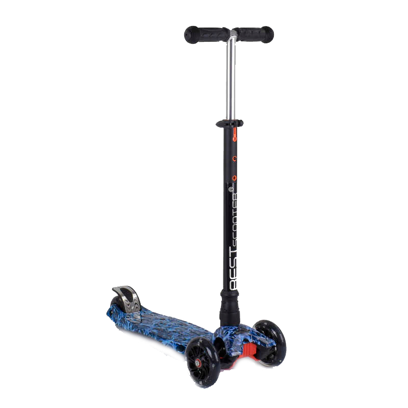

Самокат 779-1531 MAXI "Best Scooter" пластмассовый, 4 колеса PU, СВЕТ, трубка руля алюминиевая, d=12см, в коробке