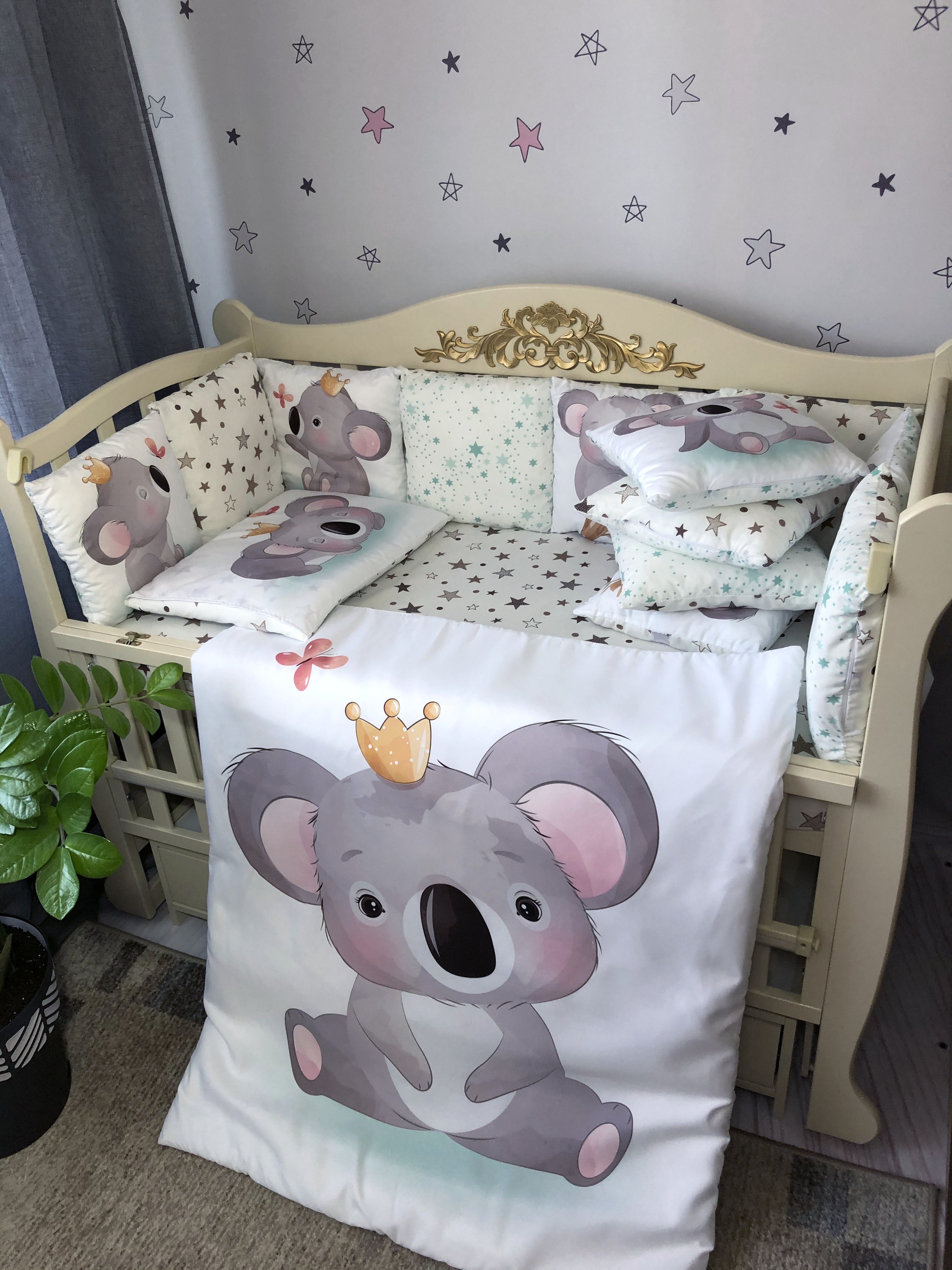 

Комплект постельного белья Baby Comfort MyTeddy 7 элементов Панда