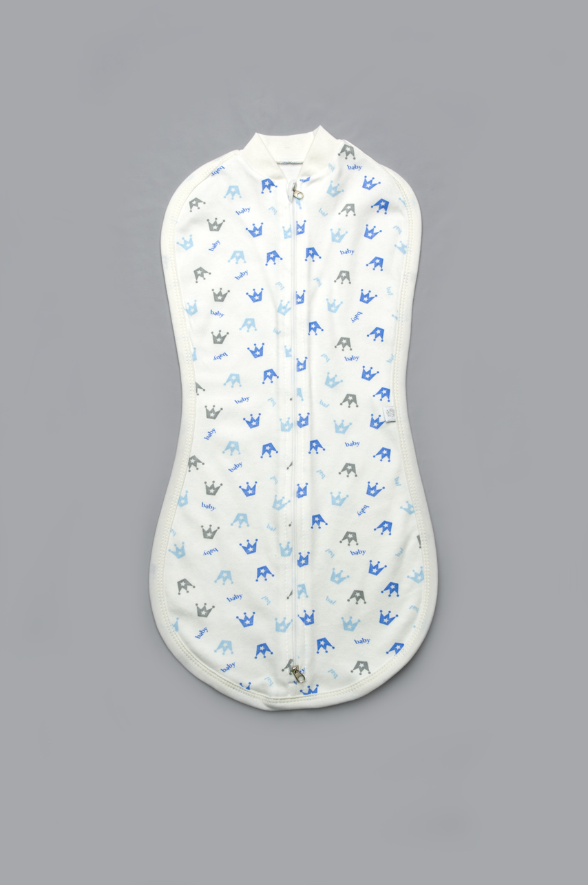 

Пеленка Модный карапуз 0-3 мес молочний з блакитним 301-00067-1
