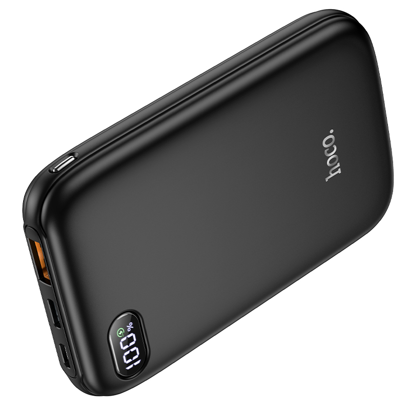 

УМБ HOCO Galax fully compatible power bank LED Display 10000mAh Q2 |1USB/1Type-C, PD20W/QC3.0, 5A| Black