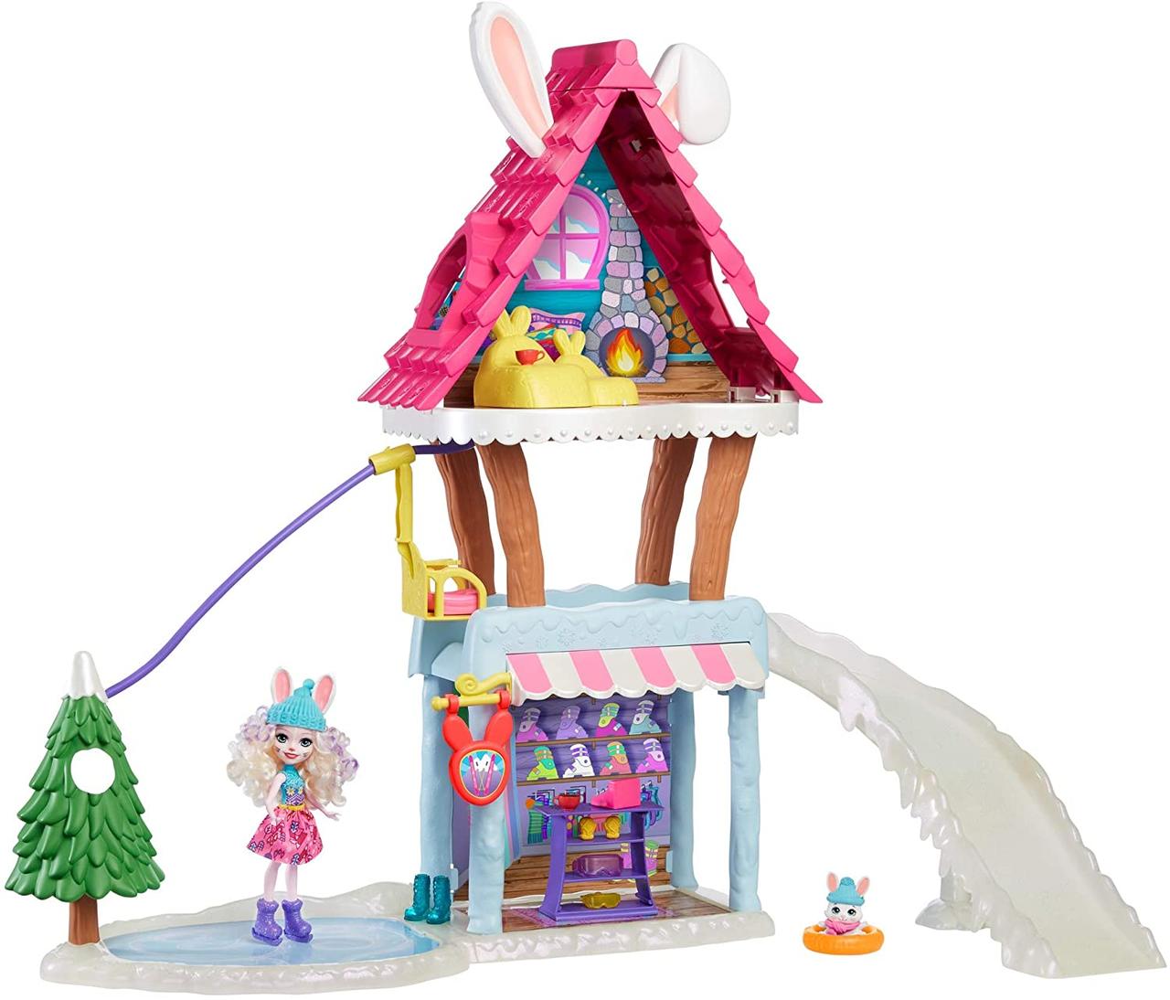 

Игровой набор Enchantimals Hoppin Ski Chalet Энчантималс Лыжный дом Шале Кролихи Беви (GJX50)