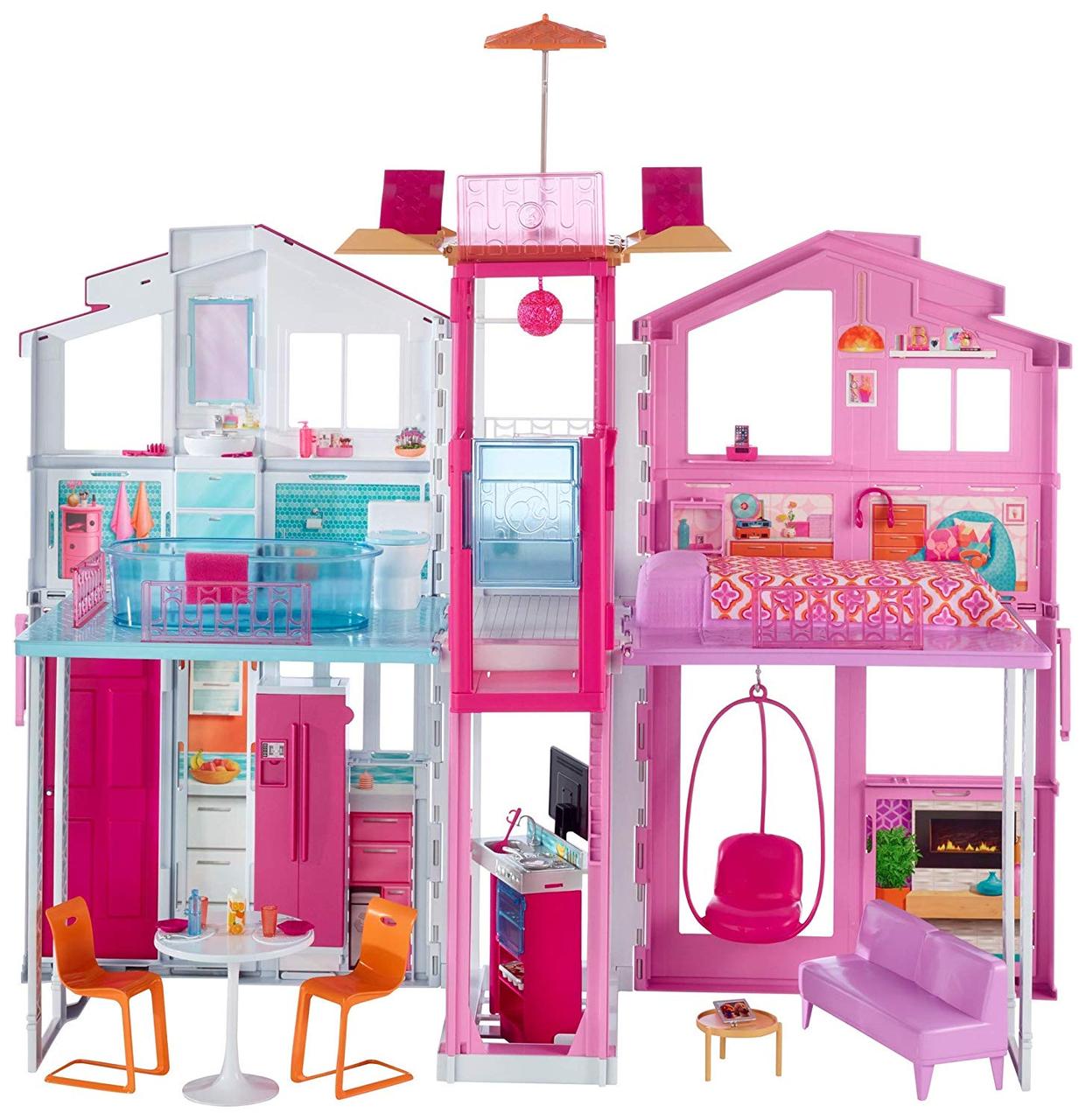 Кукольный домик Mattel Barbie Townhouse Городской дом мечты Малибу (DLY32)  – фото, отзывы, характеристики в интернет-магазине ROZETKA от продавца: IQ  Kids | Купить в Украине: Киеве, Харькове, Днепре, Одессе, Запорожье, Львове