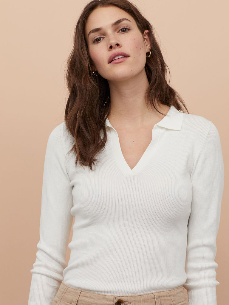 

Пуловер H&M 0829845-1 M Белый