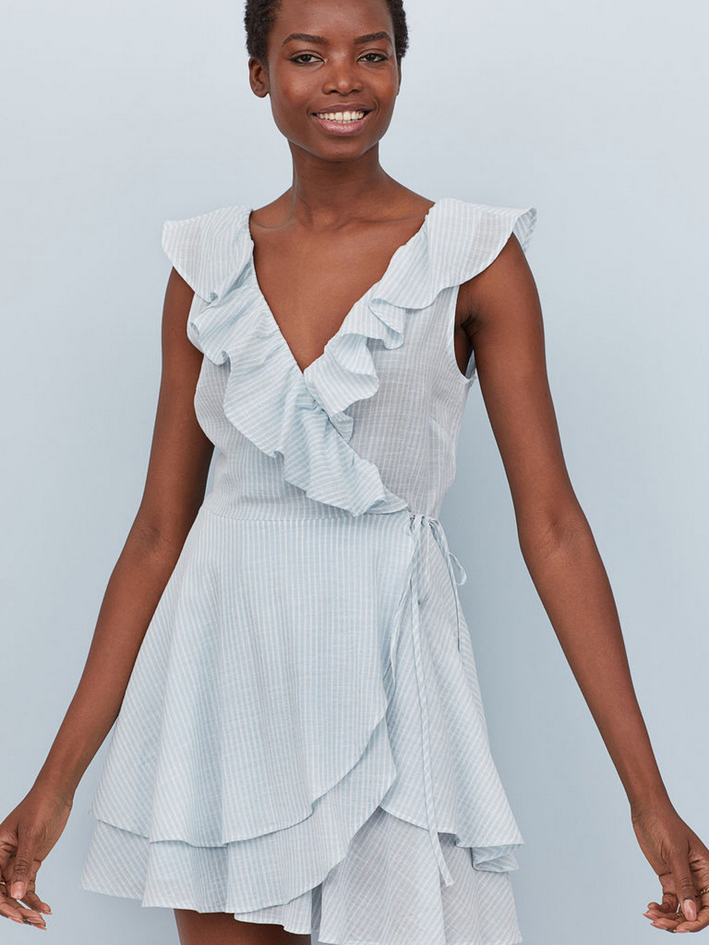 

Сарафан H&M 0798381-0  Белый, Сарафан H&M 0798381-0 48 Белый