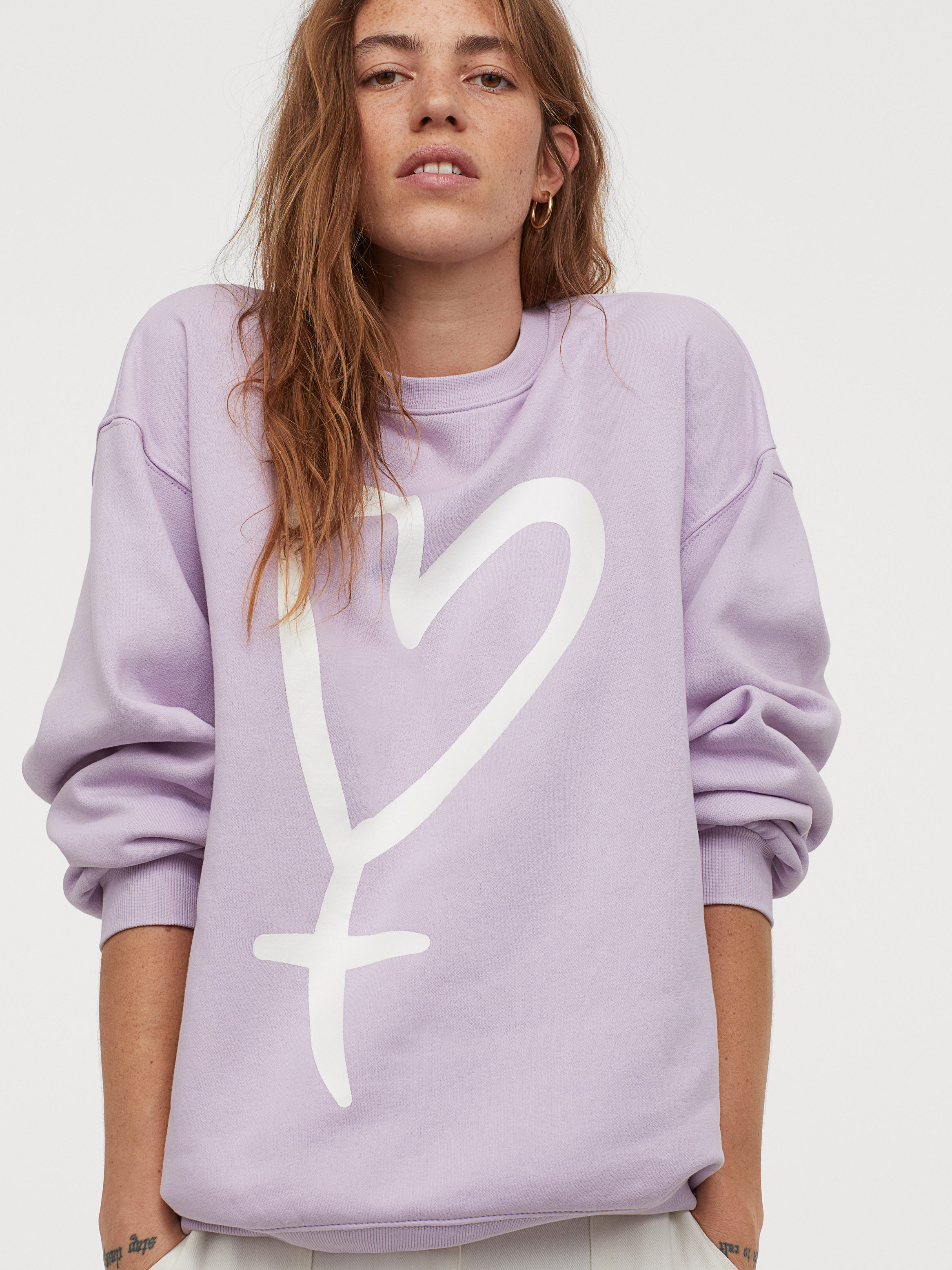 

Свитшот H&M 0863172-1 L Фиолетовый