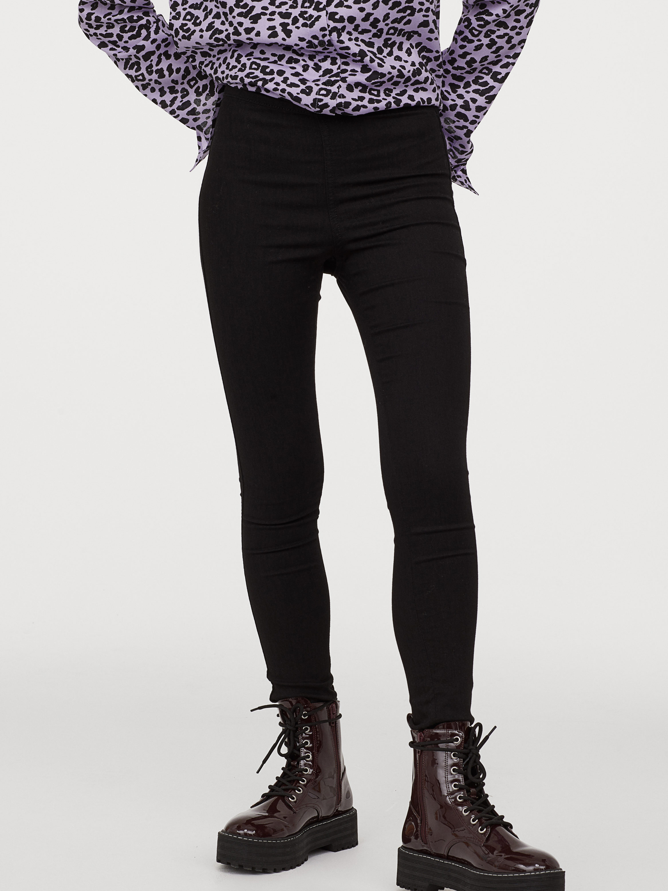 

Джеггинсы H&M 0570189-0  Черные, Джеггинсы H&M 0570189-0 38 Черные
