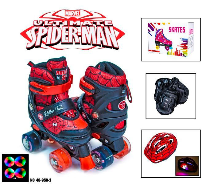 

Ролики Квадровые Набор Qwad Combo Disney - USA Scale Sports 34-37, Spider (Защита + Шлем) (2T3046T)