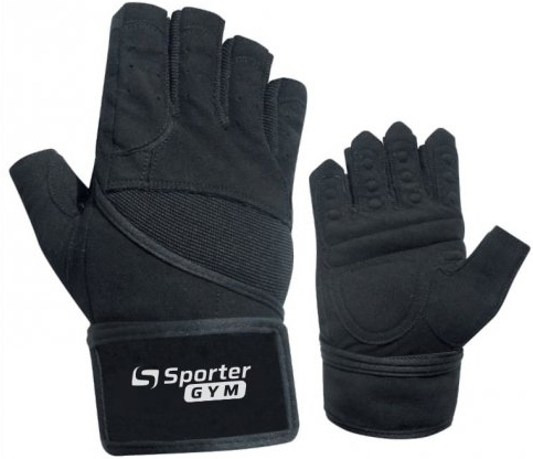 

Перчатки тренировочные Sporter Gym Men Fitness Gloves (222.7 B) XL Full Black (2009999014454)