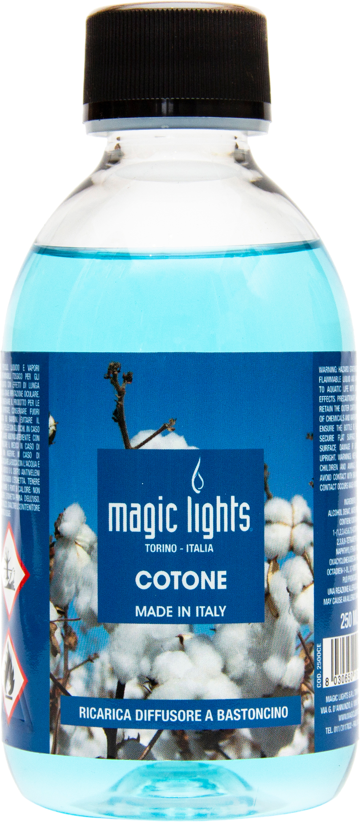 

Наполнитель для аромадиффузора Magic Lights Свежий хлопок 250 мл (250OСЕ)