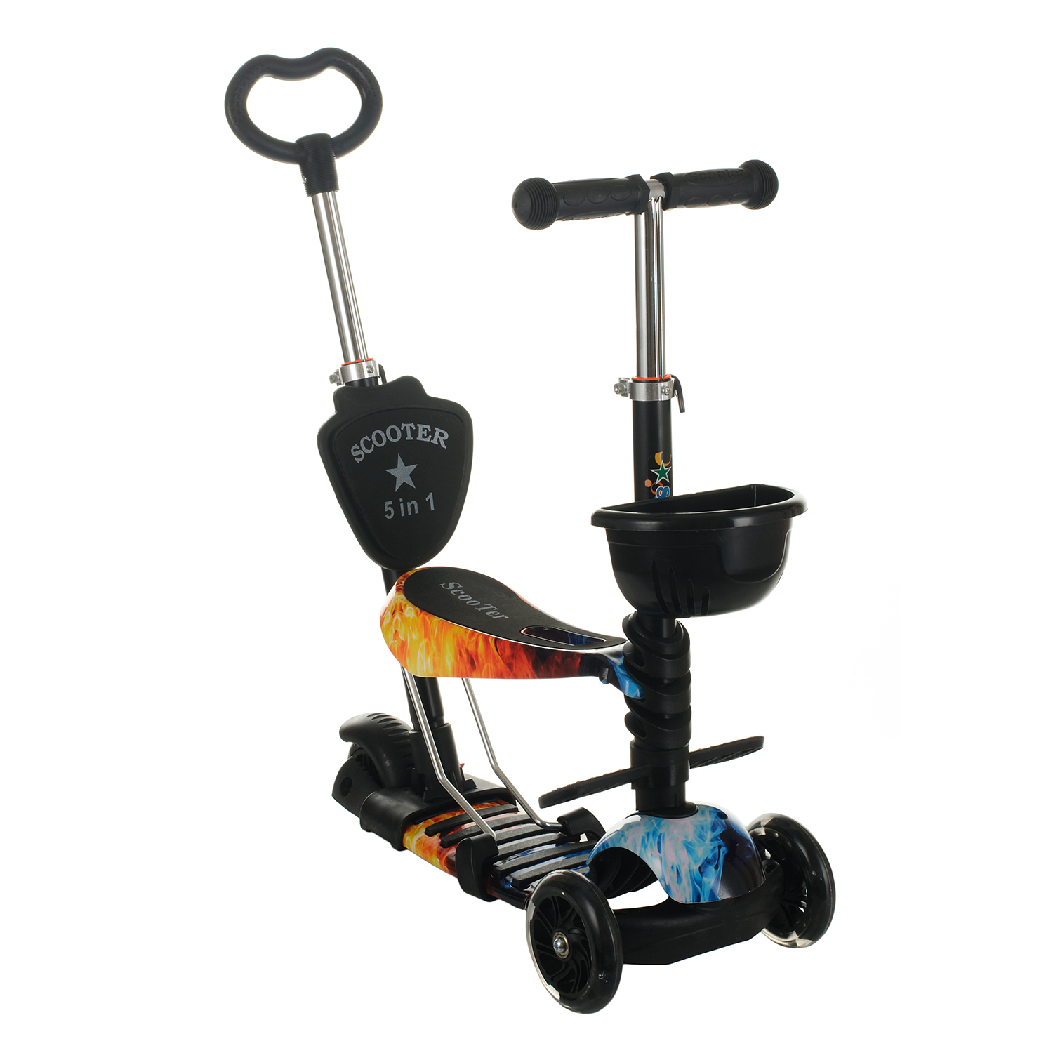 

Самокат Детский Best Scooter 5 в 1 с Родительской Ручкой и Сиденьем (Black)
