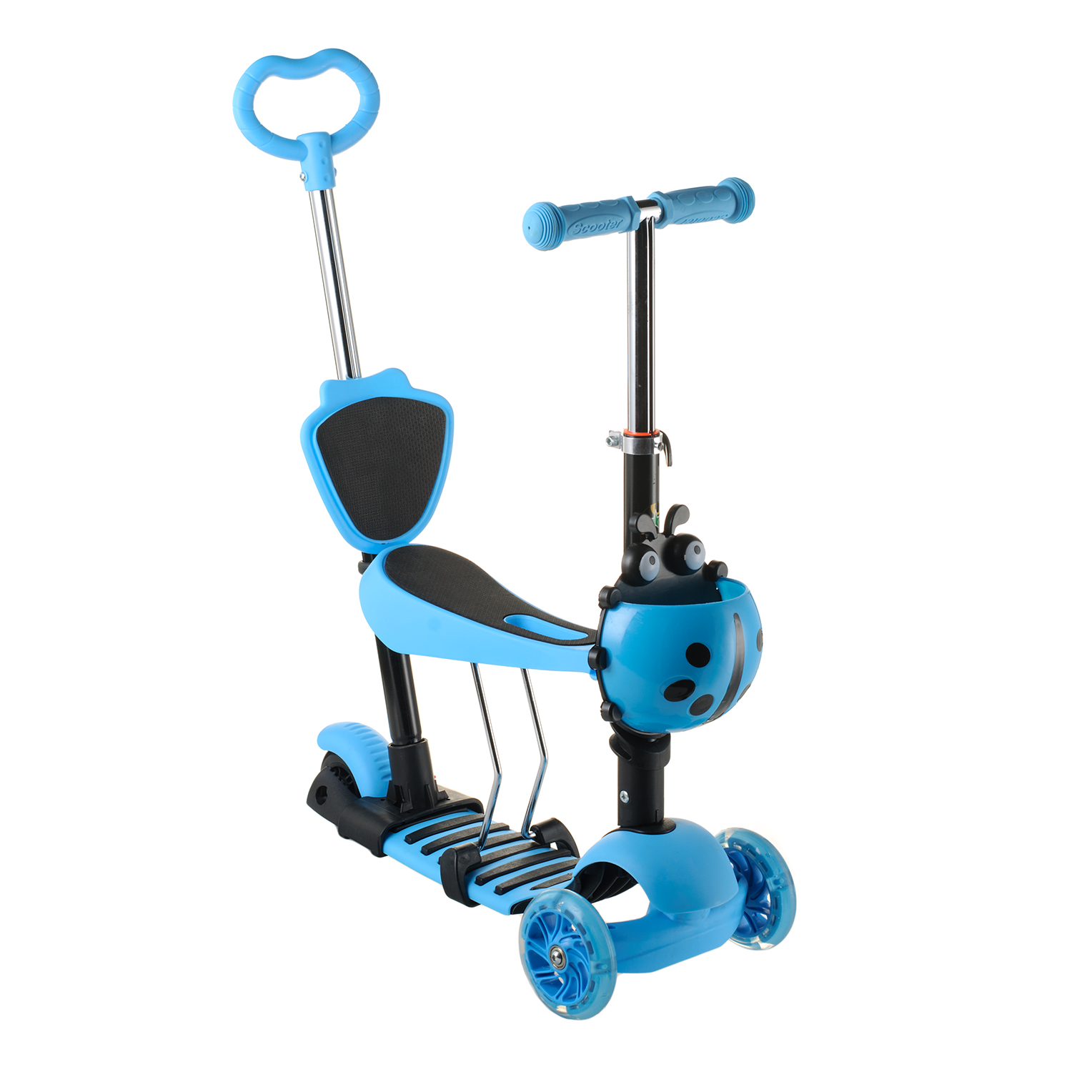 

Самокат Детский Best Scooter 5 в 1 с Родительской Ручкой и Сиденьем (Синий)