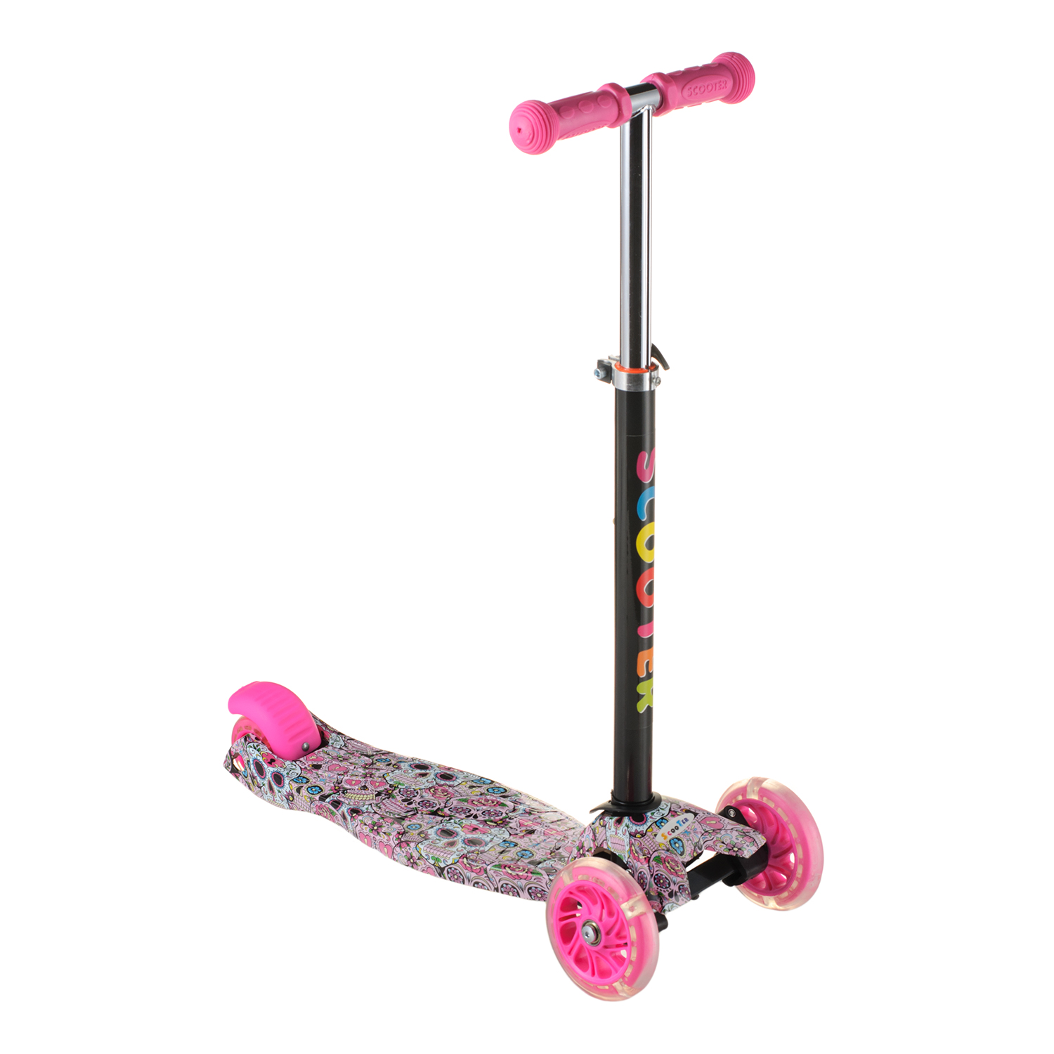 

Самокат Детский Best Scooter SL-4Z, Складной Руль, Светящееся Колеса (Малиновый)