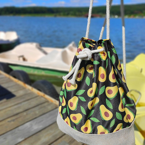 

Рюкзак тканевый Summer Presentville Авокадо 35х27 см