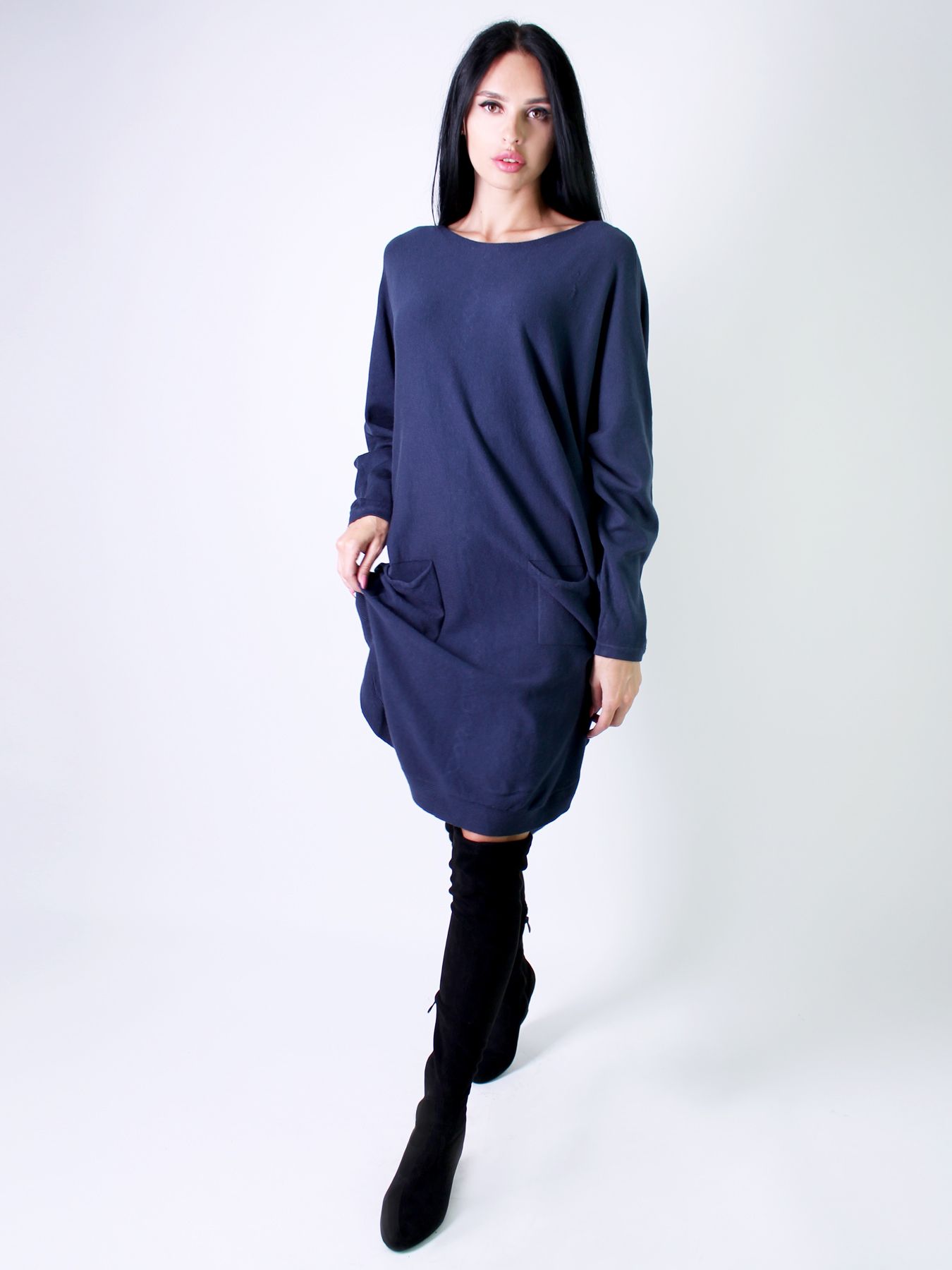 

Платье CASSO J155.438 Синий р.Oversize