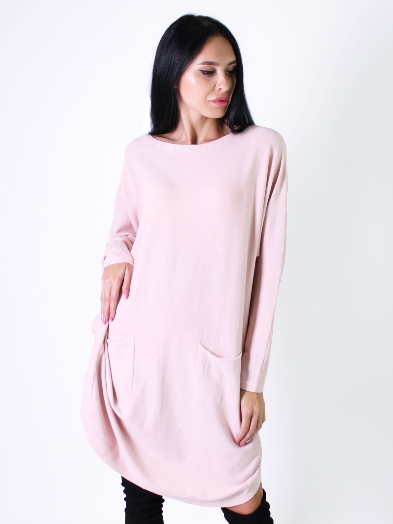 

Платье CASSO J155.418 Пудра р.Oversize