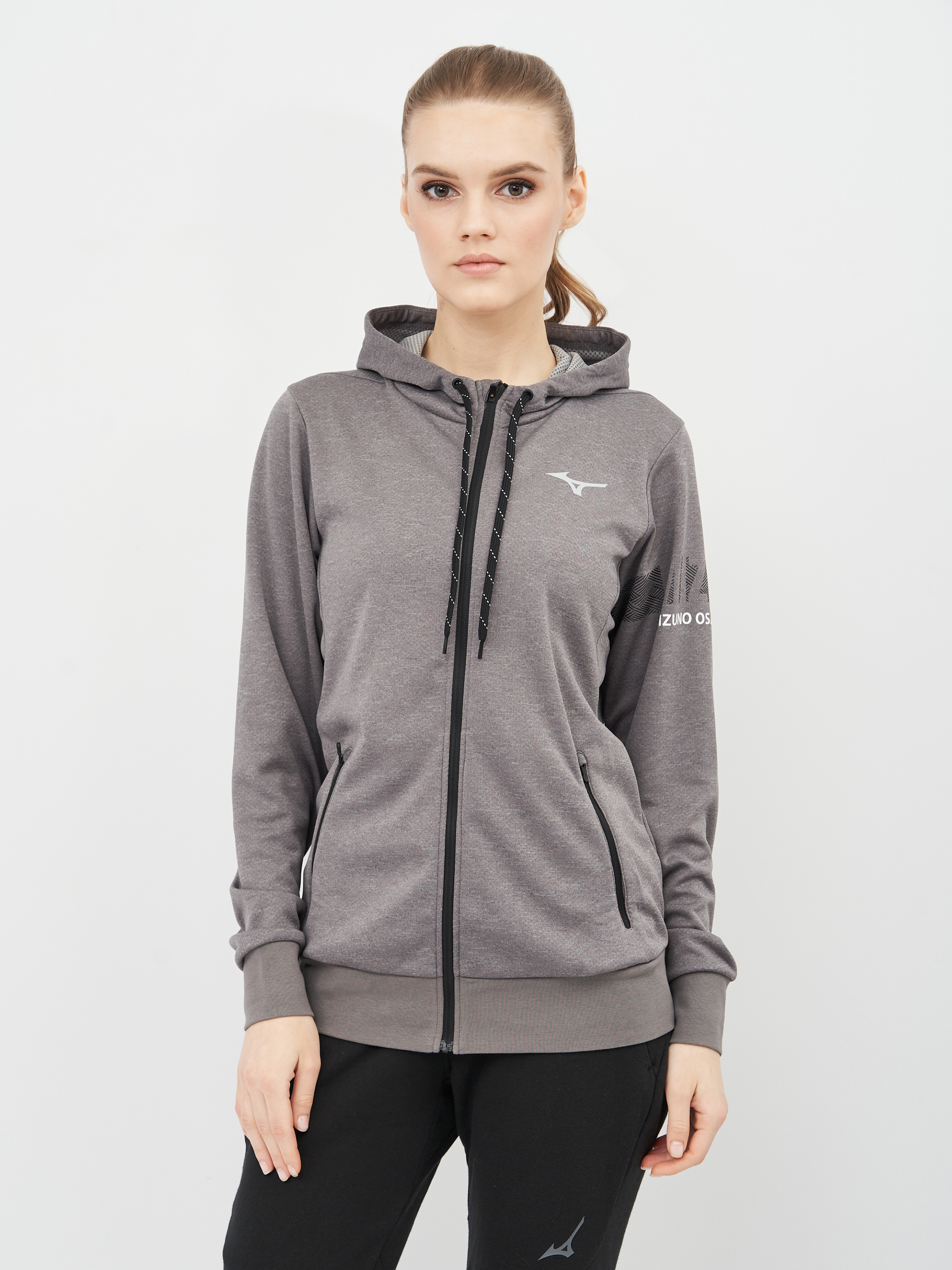 

Толстовка Mizuno Heritage Zip Hoody K2GC920107 S Серая