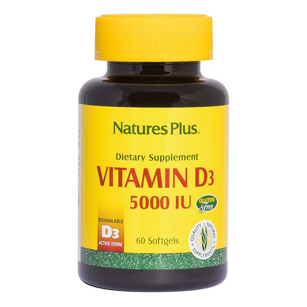 

Витамин D3 Vitamin D3 Nature's Plus 5000 МЕ 60 капсул (NP186)