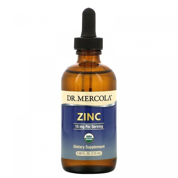

Цинк Zinc Dr. Mercola 15 мг 115 мл (DM036)