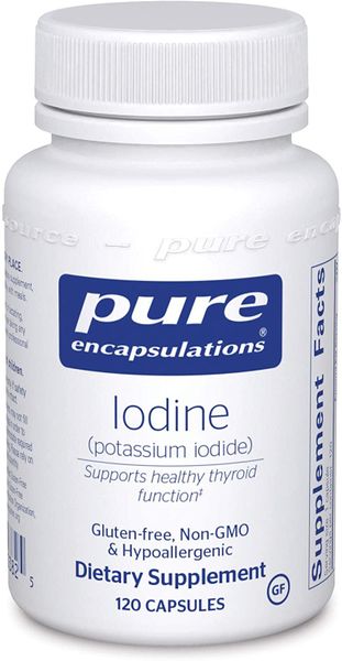 

Йод йодид калия Iodine potassium iodide Pure Encapsulations 120 капсул (PE048)