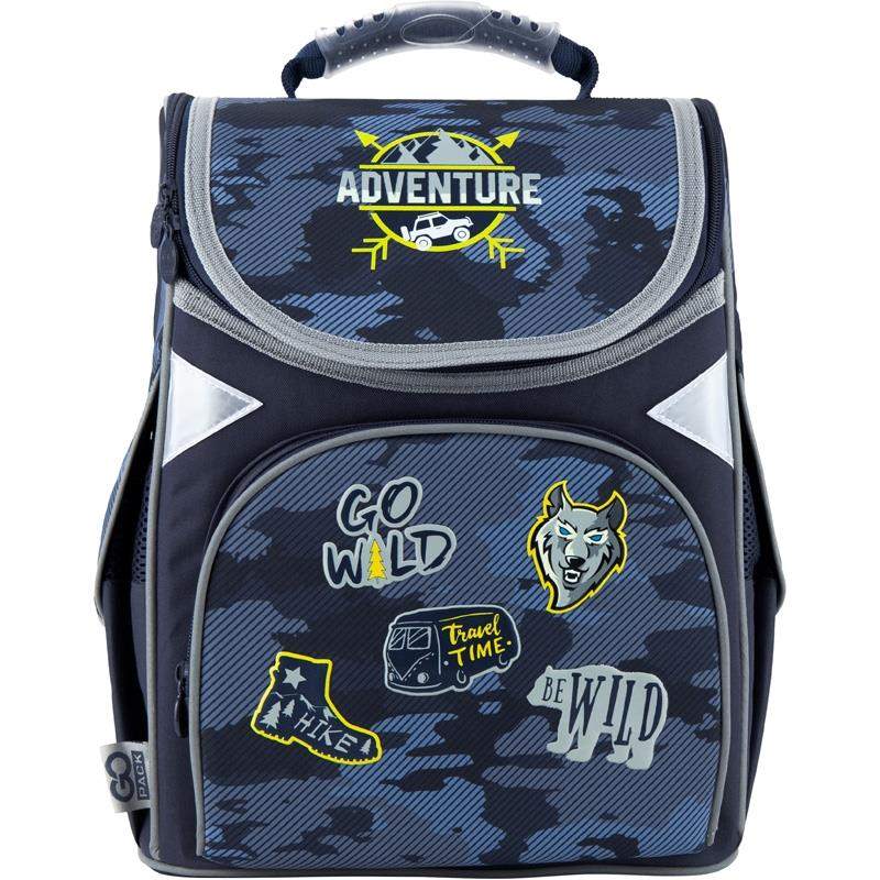 

Рюкзак школьный каркасный Go Pack Adventure 11л 900гр (GO20-5001S-16) Синий