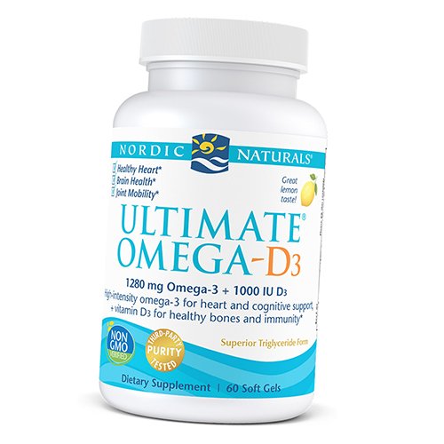 

Ultimate Omega-D3 Nordic Naturals 60гелкапс Лимон (67352027)