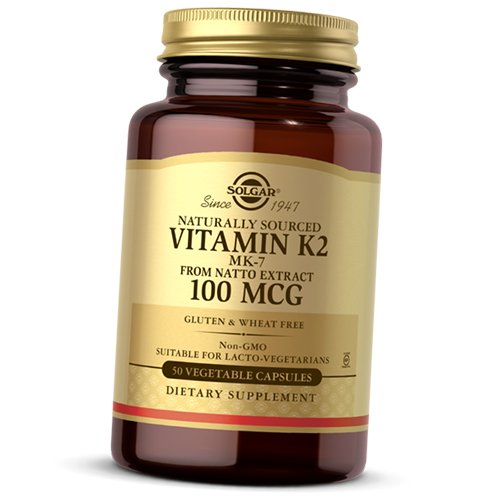 

Натуральный Витамин К, Vitamin K2 100, Solgar 50вегкапс (36313134)