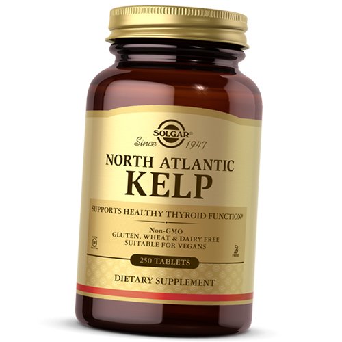 

Ламинария, Североатлантические Водоросли, North Atlantic Kelp, Solgar 250таб (36313199)