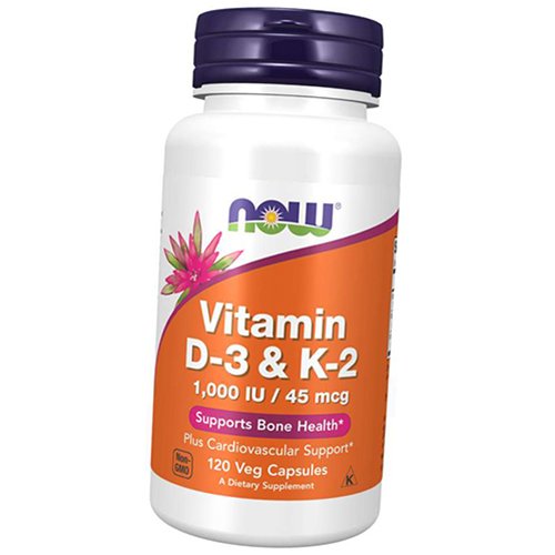 

Витамин Д3 К2, Vitamin D-3 & K-2 , Now Foods 120вегкапс (36128048)