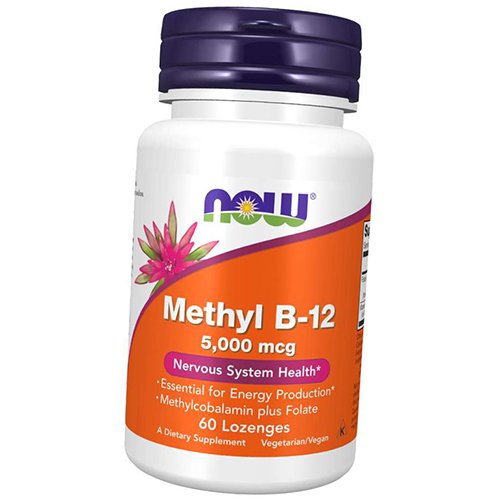 

Фолиевая кислота и Витамин В12, Methyl B-12 5000, Now Foods 60леденцов (36128069)