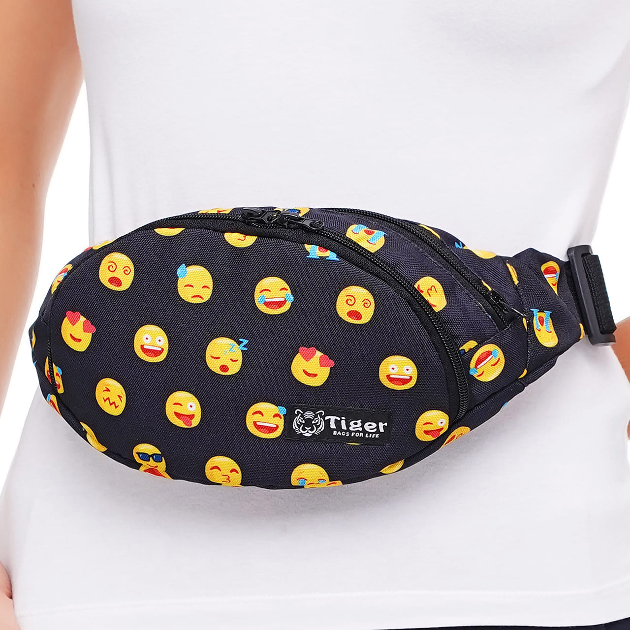 

Сумка на пояс Tiger Moon Print+ Смайлы