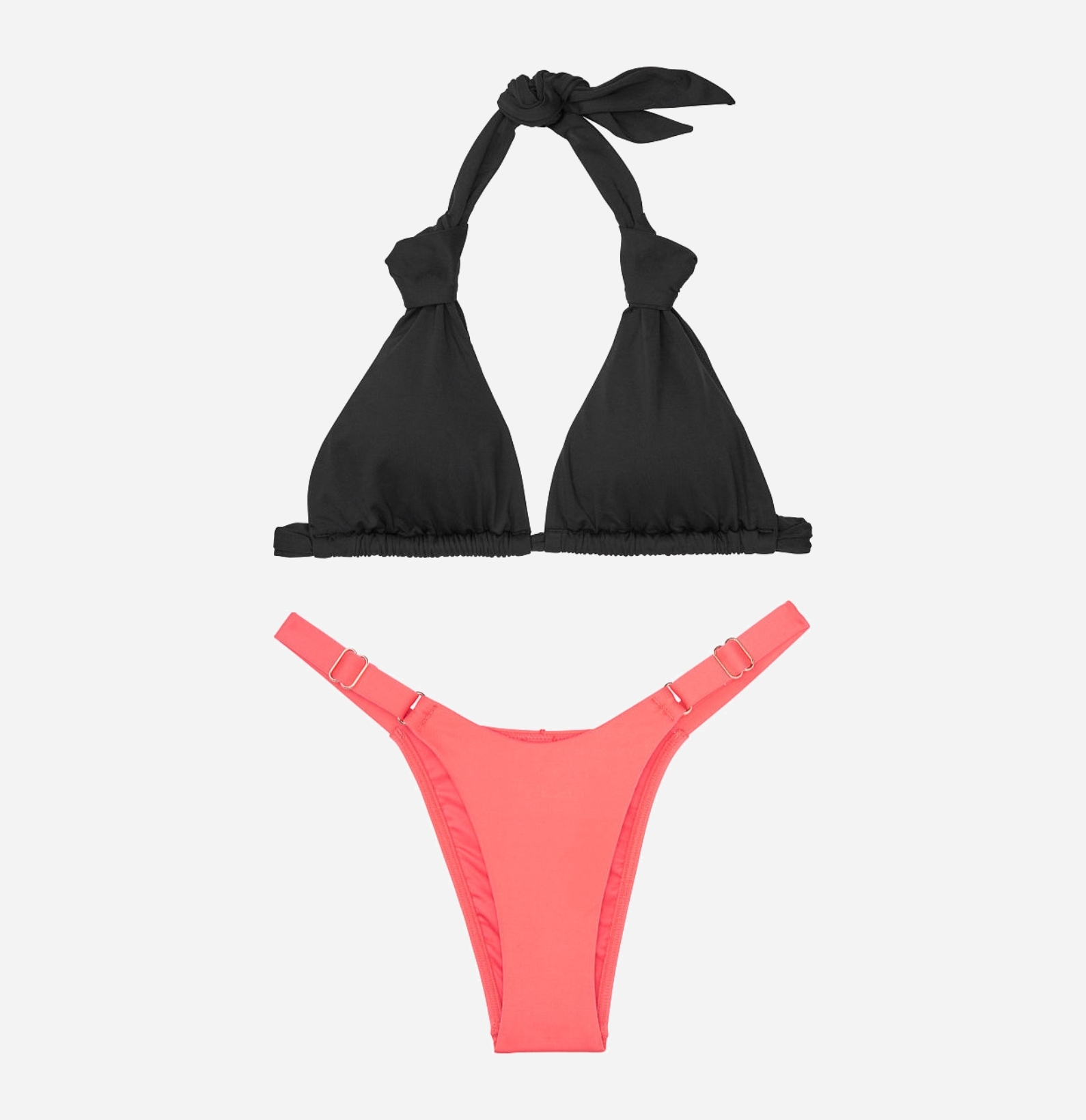 

Раздельный купальник женский Victoria's Secret 58927027 M Черный/Розовый