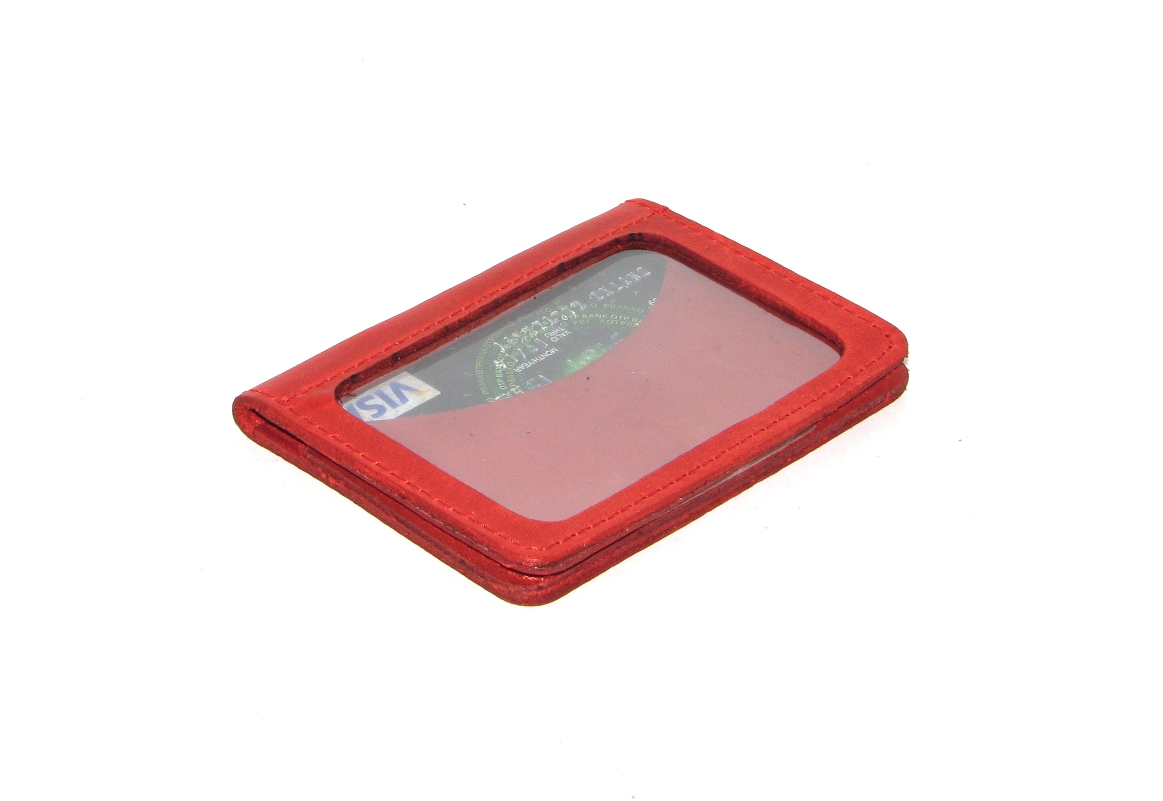 

Мини обложка для документов (ID паспорт) DNK mini okno H col.H красная