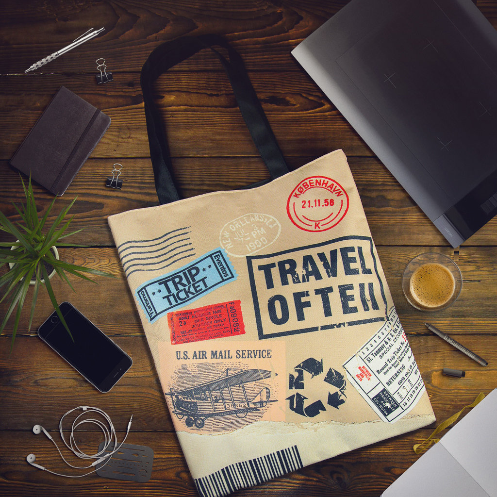 

Сумка женская тканевая Original Presentville Travel of ten 40x45 см