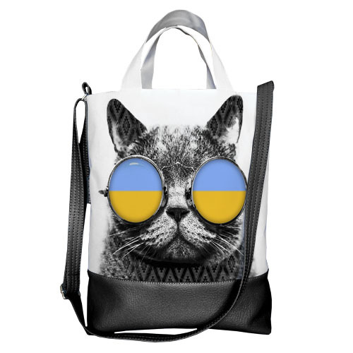 

Сумка городская City Presentville Кот в очках 34х40х11 см
