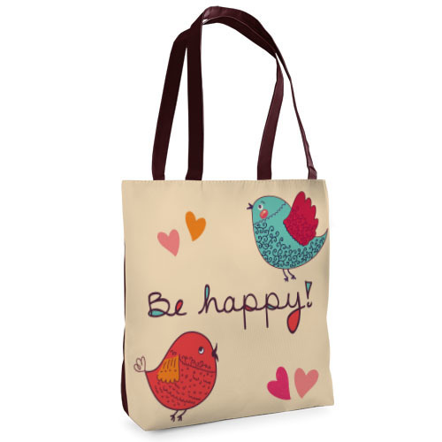 

Сумка женская тканевая Tenderness Presentville Be happy! 37х33 см