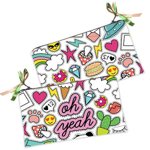 

Косметичка женская Presentville Стикеры 20x12 см