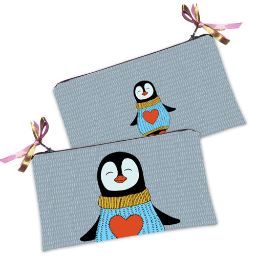 

Косметичка женская Presentville Пингвин 20x12 см