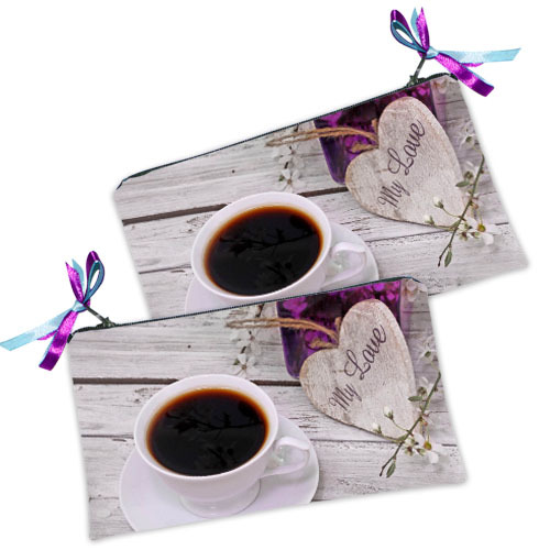 

Косметичка женская Presentville My love coffee 20x12 см