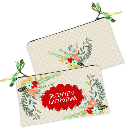 

Косметичка женская Presentville Весеннего настроения 20x12 см