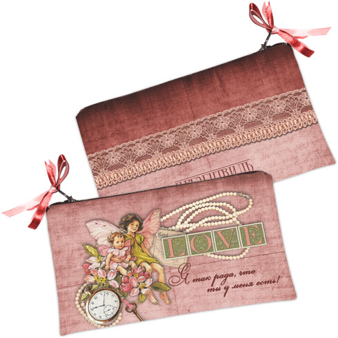 

Косметичка женская Presentville Я так рада, что ты у меня есть! 20x12 см